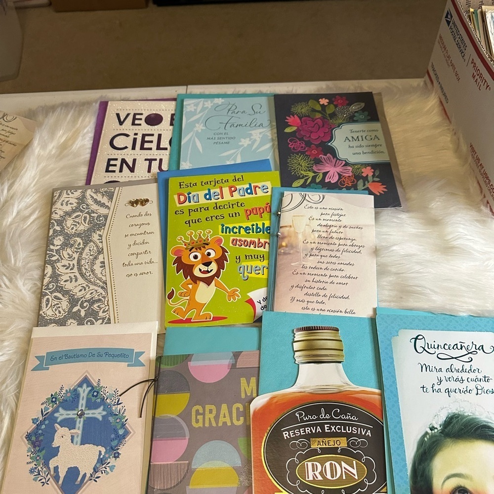 🩵5/$8 Spanish Assorted Greeting Cards Collection